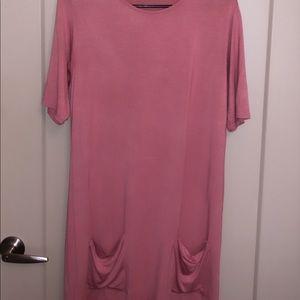 Pink T-Shirt Dress
